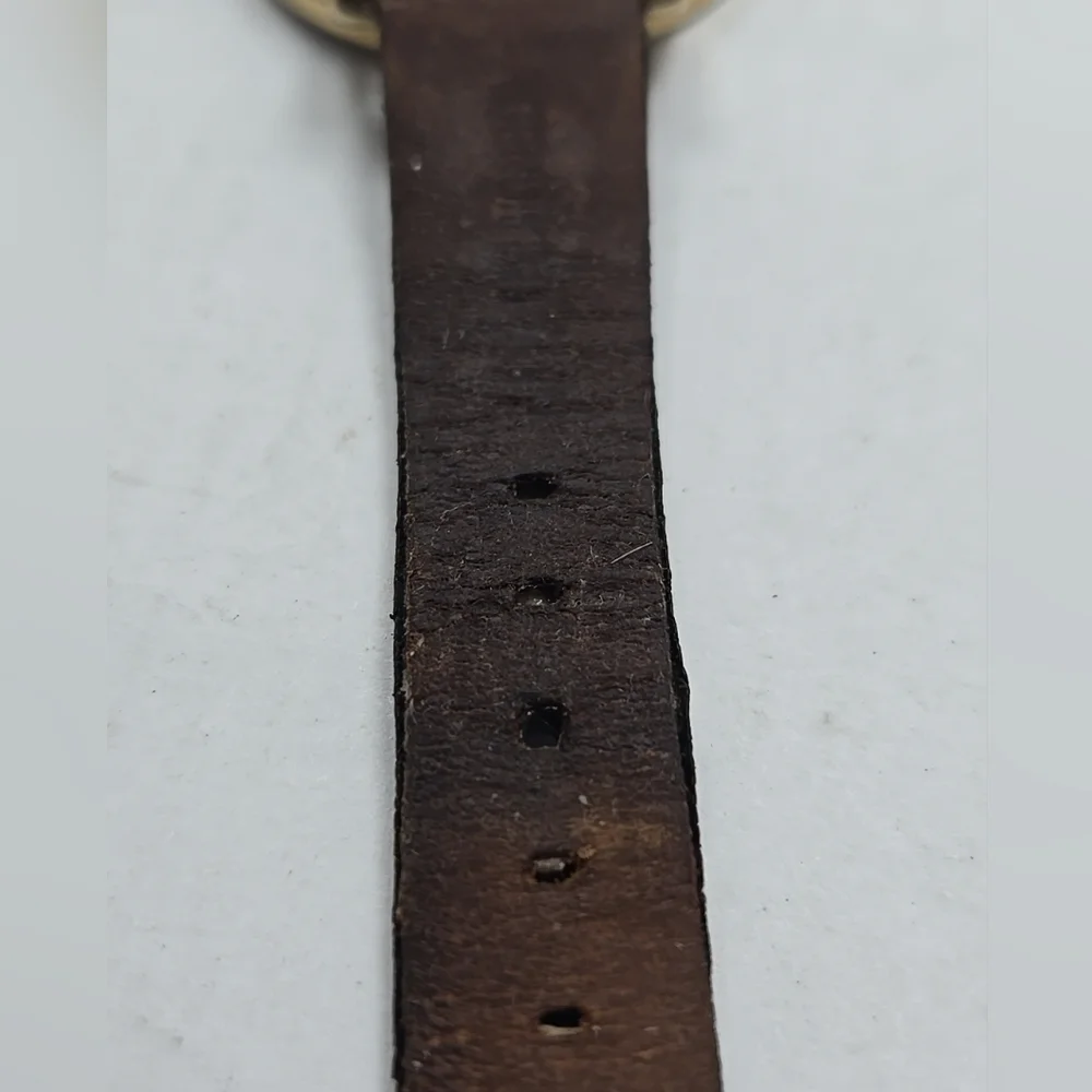 Ted Baker Kate Women's Watch Pink Date Dial Black Leather Band New Battery